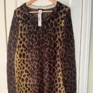 MAKE AN OFFER!! J.Crew Brand New (NWT) Soft Mohair Crew Neck Leopard Print Dress